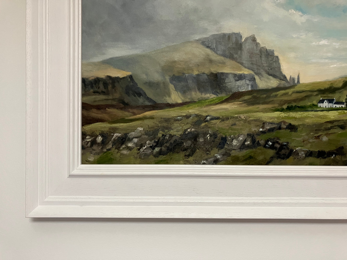 Swirling Skies over the Old Man Of Storr - Original oil painting